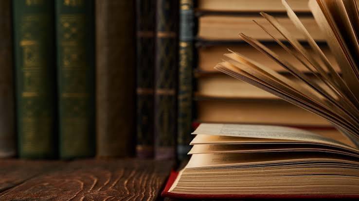 Stack of digital books